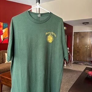 Gildan DURTY NELLYS Green Tee with Yellow Emblem IRISH PUB TEE